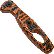 ESEE Xancudo Handle con fessura, Orange/Black G10