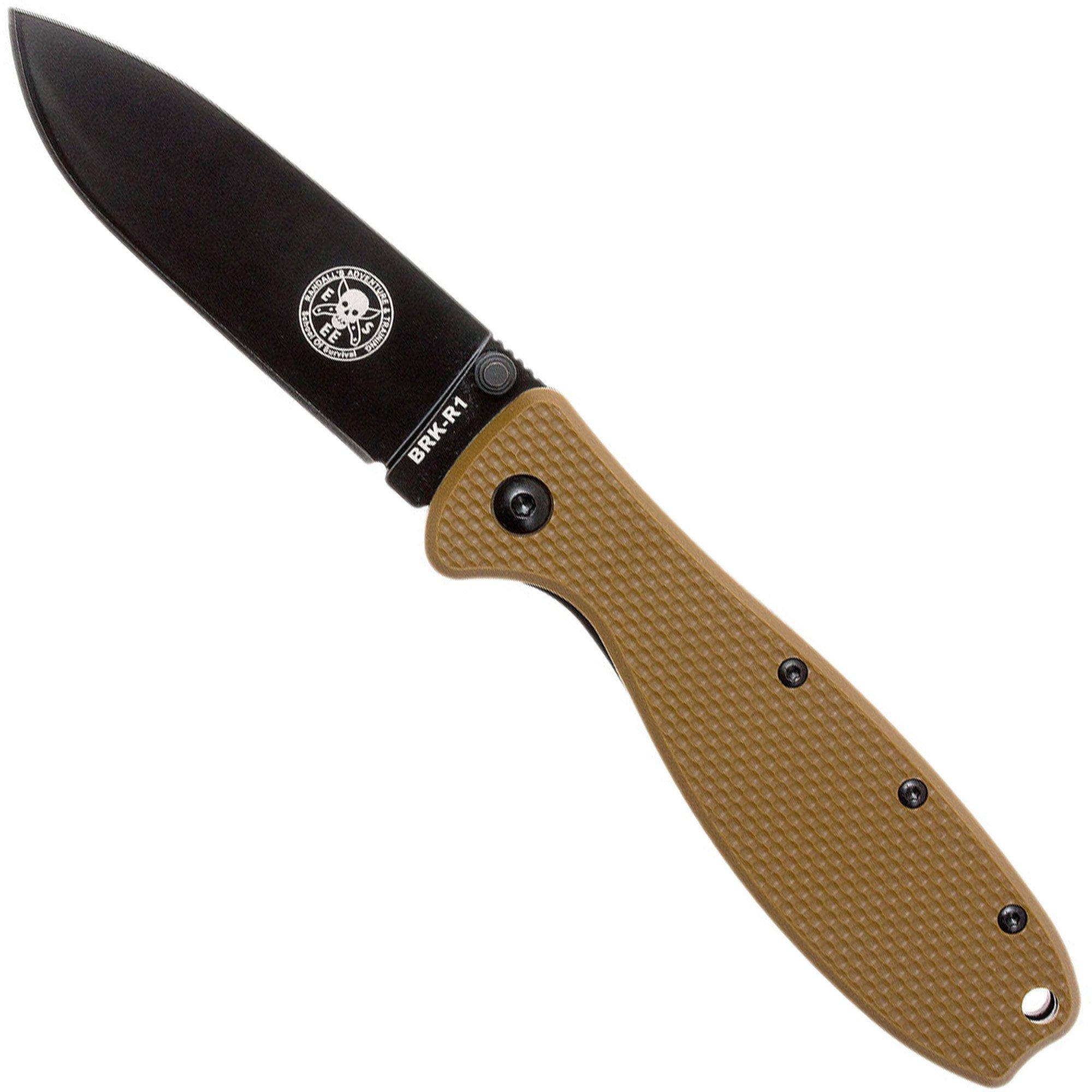 Nóż składany ESEE Knives Zancudo D2 Coyote Brown-Black, BRKR2CBB