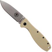 Nóż składany ESEE Knives Zancudo D2 Desert Tan-Stonewashed, BRKR2DT