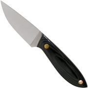 Brisa Bobtail 80, 035-L Flat Black Micarta, faca de pescoço