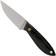 Image for Brisa Bobtail 80, 035-L Flat Black Micarta, neck knife