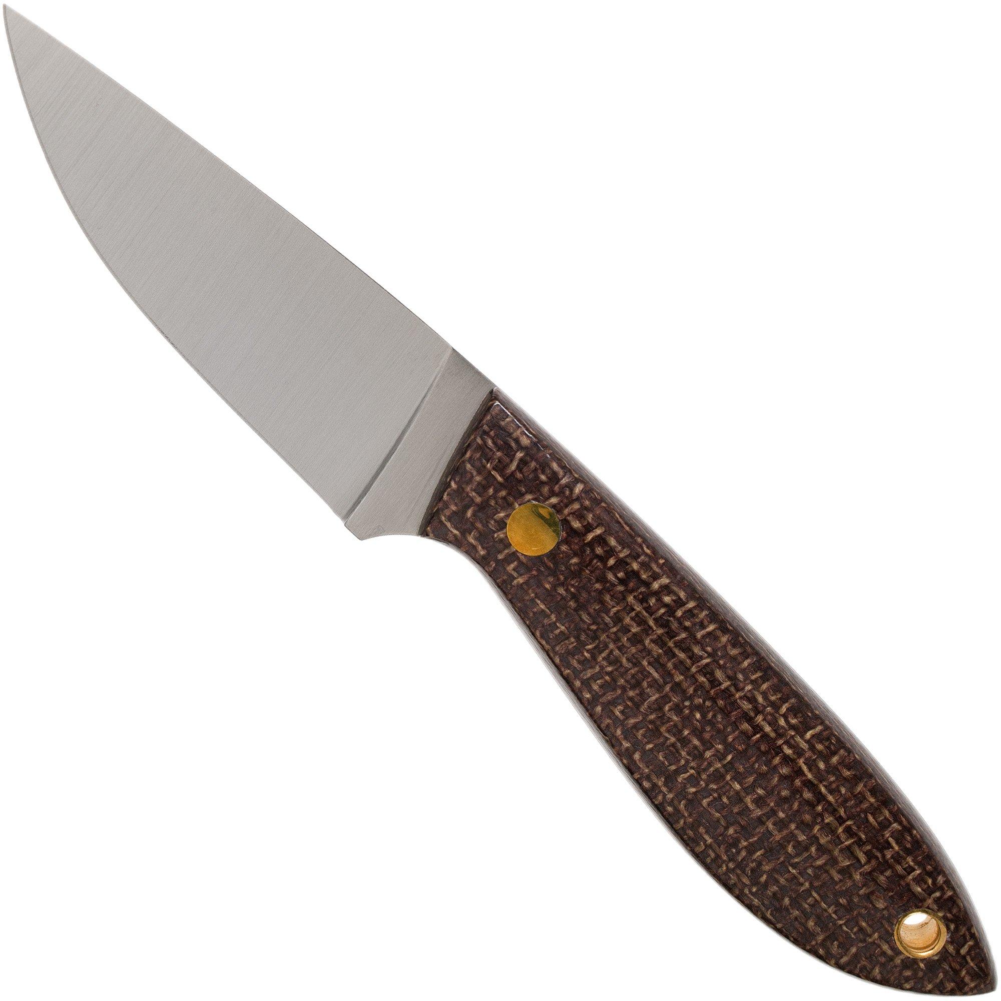 Brisa Bobtail 80, 036-L Flat Bison Micarta, couteau de chasse