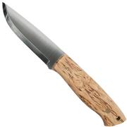 Brisa Trapper 95 - O1 Scandi - Curly Birch with Firesteel 2055 bushcraft knife