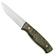 Image for Brisa Trooper 95, 12C27 Scandi, Stabilized Curly Birch fixed knife