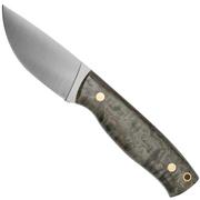 Brisa Skinner 90 - Elmax Flat - Stabilized Curly Birch 361 couteau de chasse