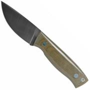 Brisa Skinner 90 - Elmax Flat - Green Micarta 362 couteau de chasse