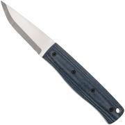 Brisa Pk70Fx 461 12C27 Scandi, Blue Jeans Micarta, vaststaand mes