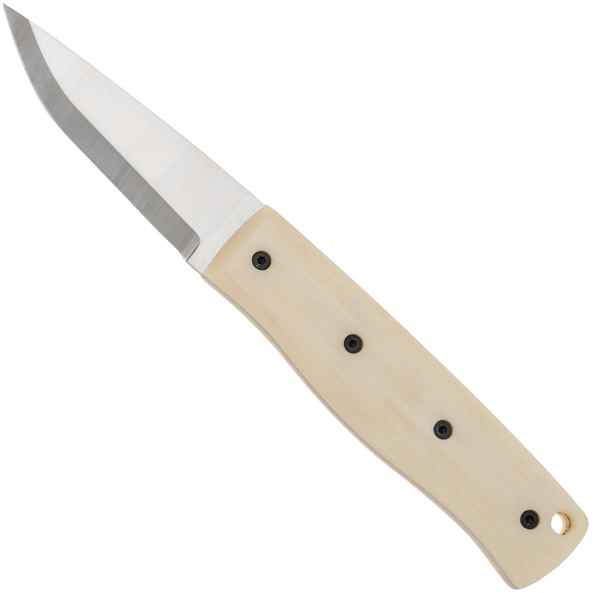 Nóż z głownią stałą Brisa Pk70Fx 462 12C27 Scandi, Ivory Micarta