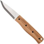 Brisa Pk70Fx 464 12C27 Scandi, Olive Wood, feststehendes Messer