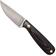 Image for Brisa Necker 70, black micarta, leather sheath 9803