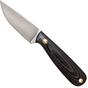 Afbeelding voor Brisa Necker 70, zwart micarta, lederen sheath 9803