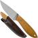 Image for Brisa Bobtail 80 mustard micarta handle, 12C27, leather sheath 9952
