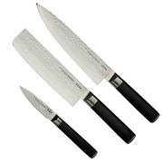 Eden Hammered Damast 2031-S02, 3-peças conjunto de facas de cozinha