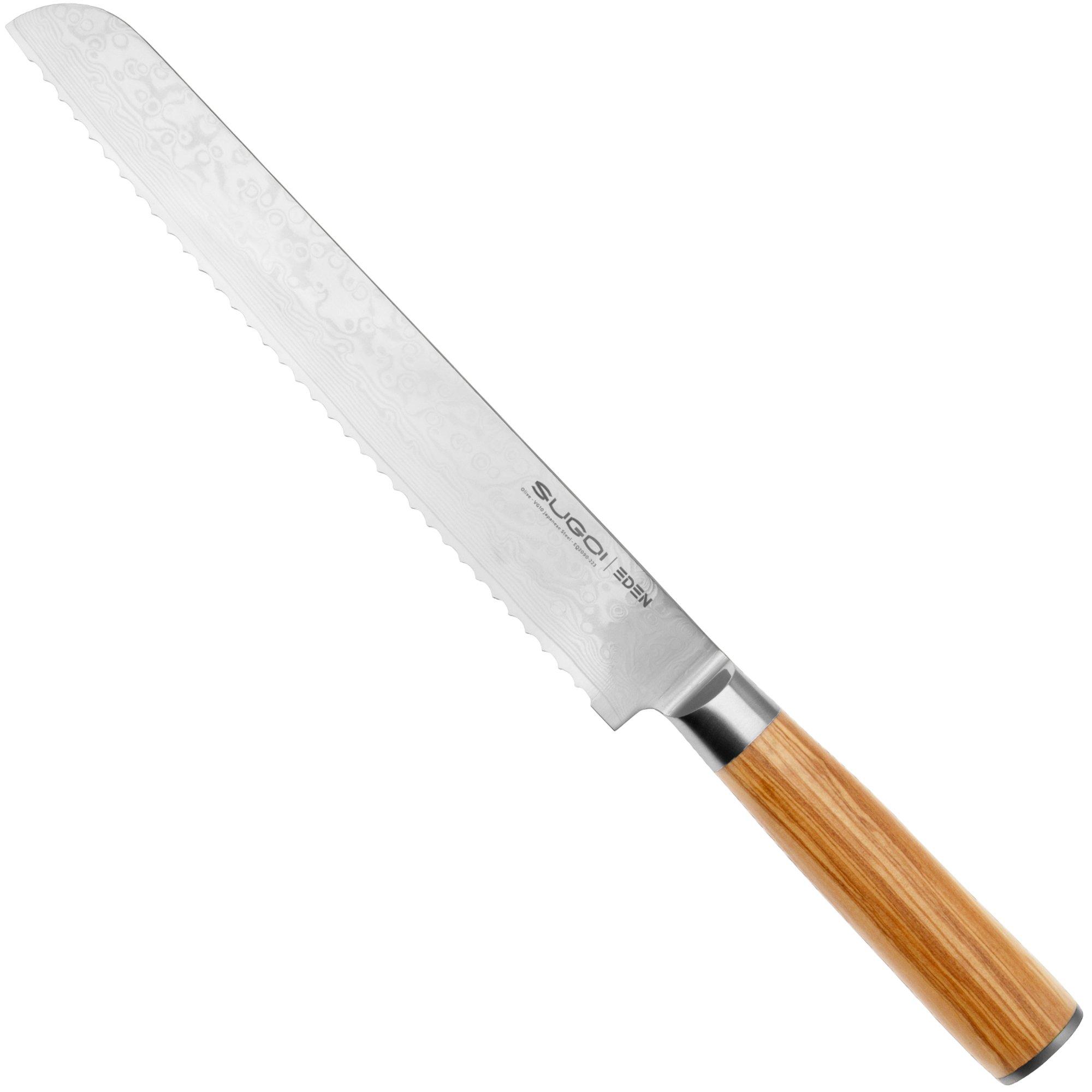Eden Sugoi Olive 2090-223 coltello da pane, 23 cm