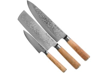 Eden Sugoi Olive 2090-S01, set di coltelli da 3 pezzi