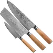 Eden Sugoi Olive 2090-S01, 3-piece knife set