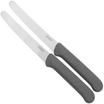 Eden serrated tomato knives, light grey, 11 cm, set of 2