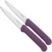 Eden vegetable knives, lavender, 9 cm, set of 2