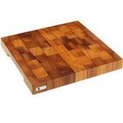 Eden tabla de cortar hecha a mano, madera de iroko, 37x36 cm