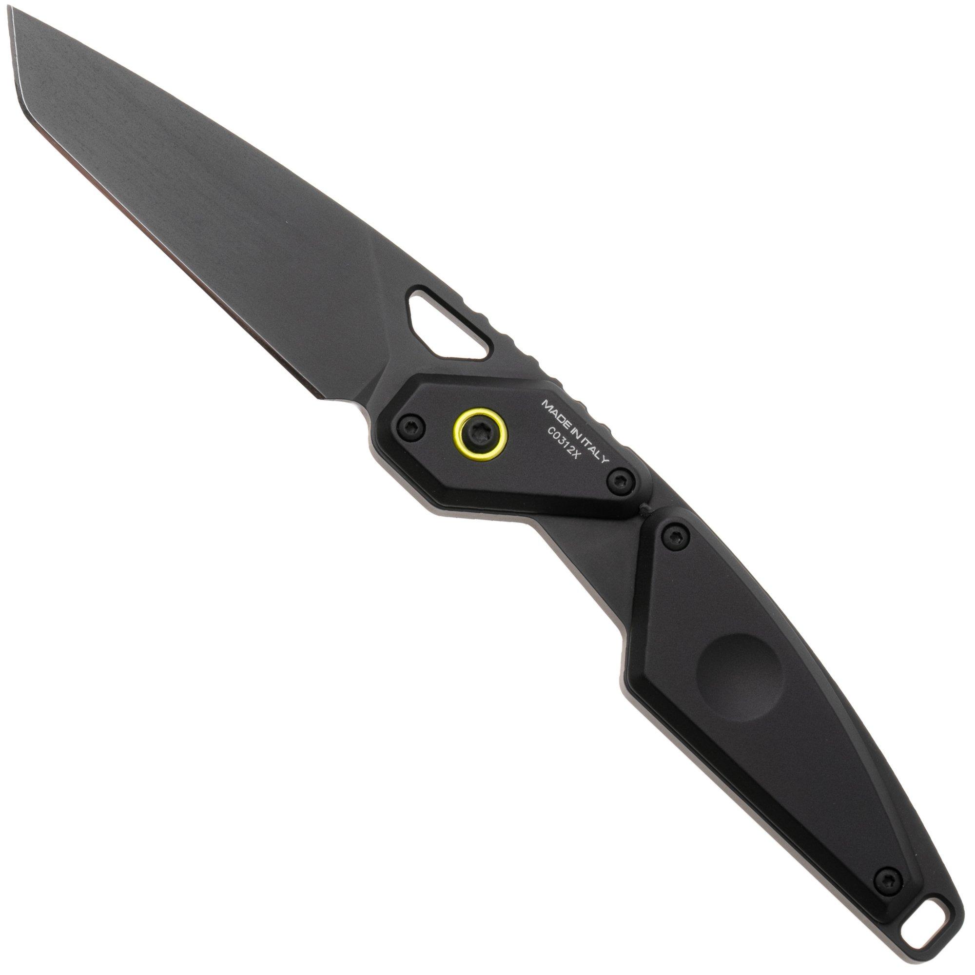Extrema Ratio Aero FX 04.1000.0182/NIT/BLK/A1/A11, Nitrogen, Black Lime Aluminium, vaststaand mes