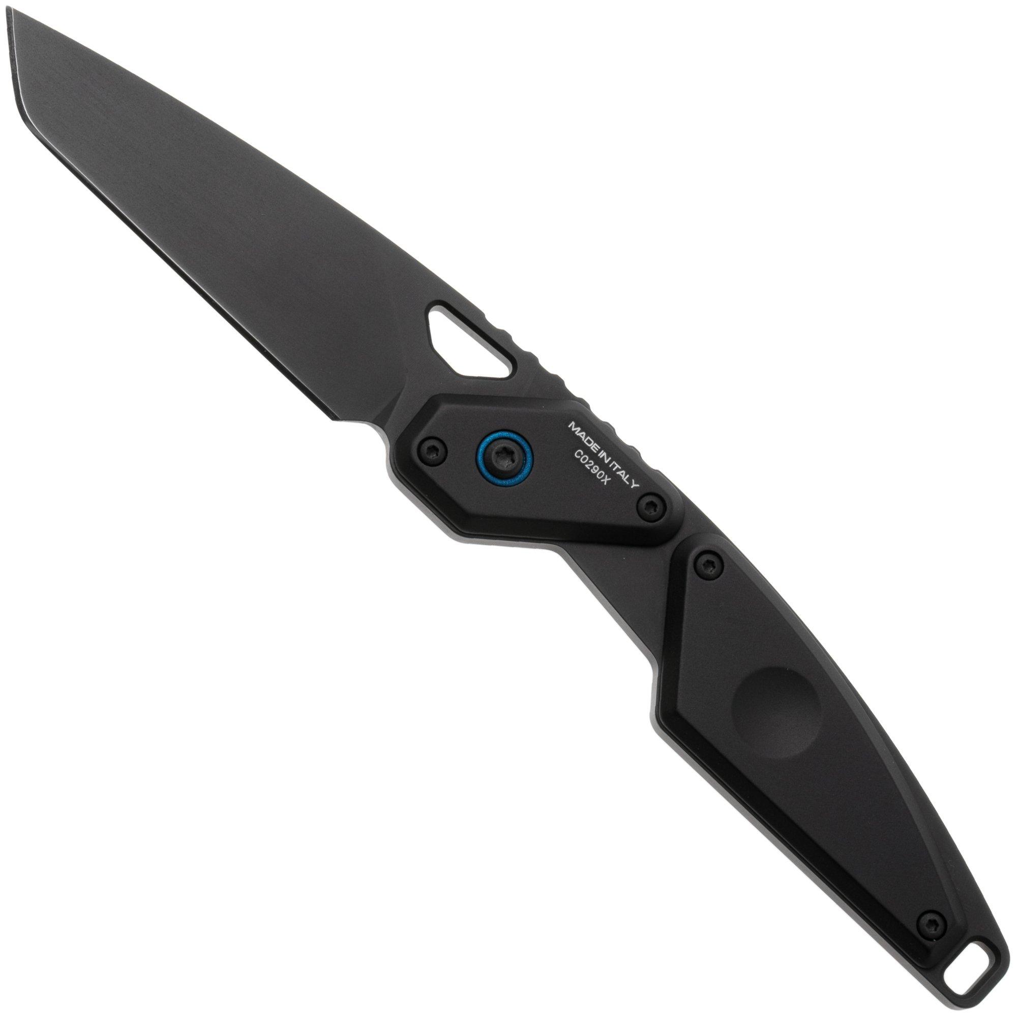 Extrema Ratio Aero FX 04.1000.0182/NIT/BLK/A1/A9, Nitrogen, Black Blue Aluminium, vaststaand mes