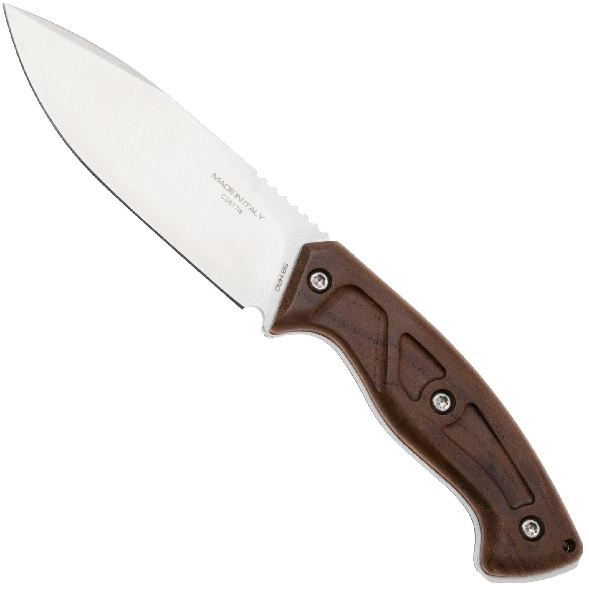 Extrema Ratio Venatus 04.1000.0089/NIT/SAT-WD, Satin Nitrogen, Walnut Wood hunting knife