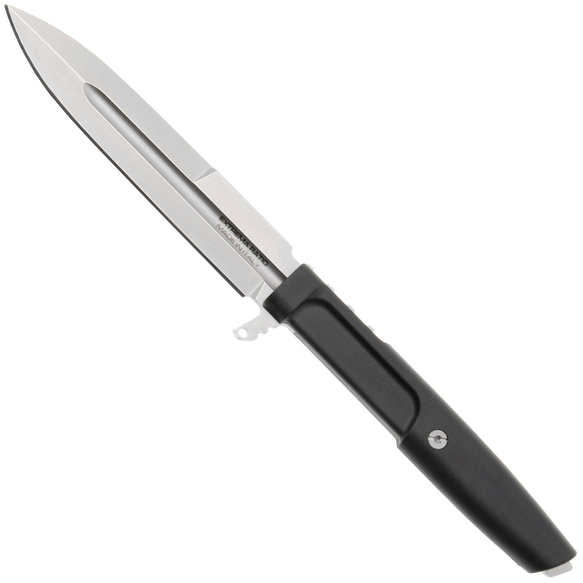 Extrema Ratio Requiem 04.1000.0478/M3/SW/BLK, Stonewashed Böhler M390, Black Forprene fixed knife