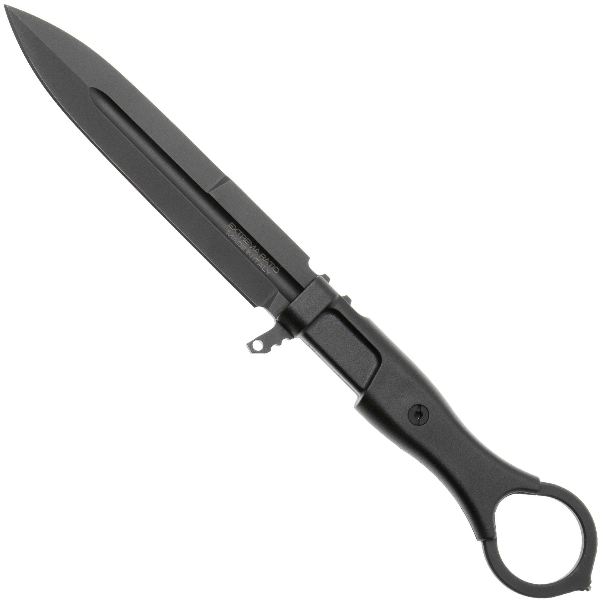 Extrema Ratio Misericordia 04.1000.0479/BLK/CIV, Black Böhler N690, Black FRN vaststaand mes