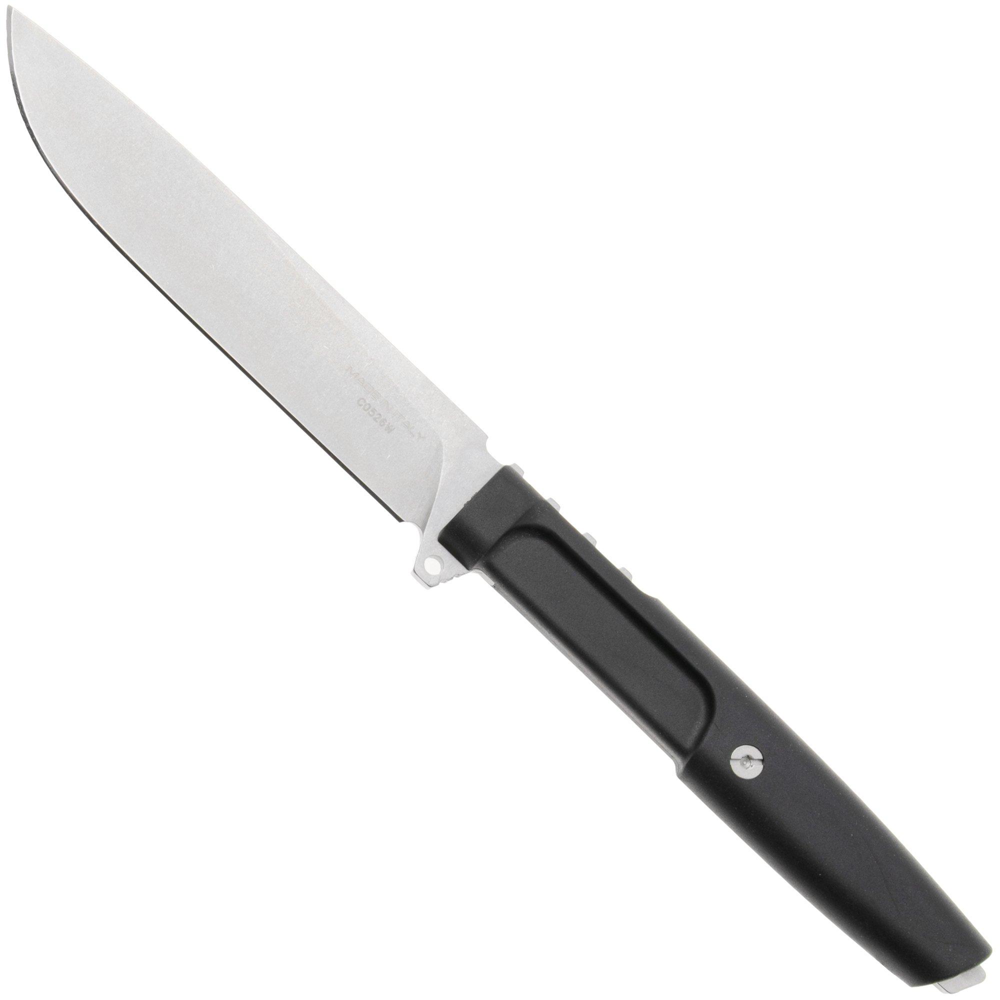 Extrema Ratio Vipera 04.1000.0484/NIT/SW/BLK, Stonewashed Nitrogen, Black Forprene vaststaand mes