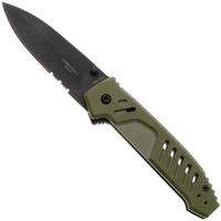 Afbeelding voor Extrema Ratio MF1 EVO SP 04.1000.0233/BLK/G10-GR, Black Böhler N690, OD Green G10, partially serrated zakmes