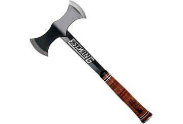 Estwing Black Eagle Leather Double Bit throwing axe EDBA