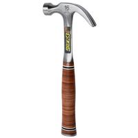 Afbeelding voor Estwing E16C Curved Claw Hammer EWEE16C Stacked Leather Grip. klauwhamer 454 gram