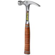 Afbeelding voor Estwing E16S Straight Claw Hammer EWEE16S Stacked Leather Grip, klauwhamer 454 gram 