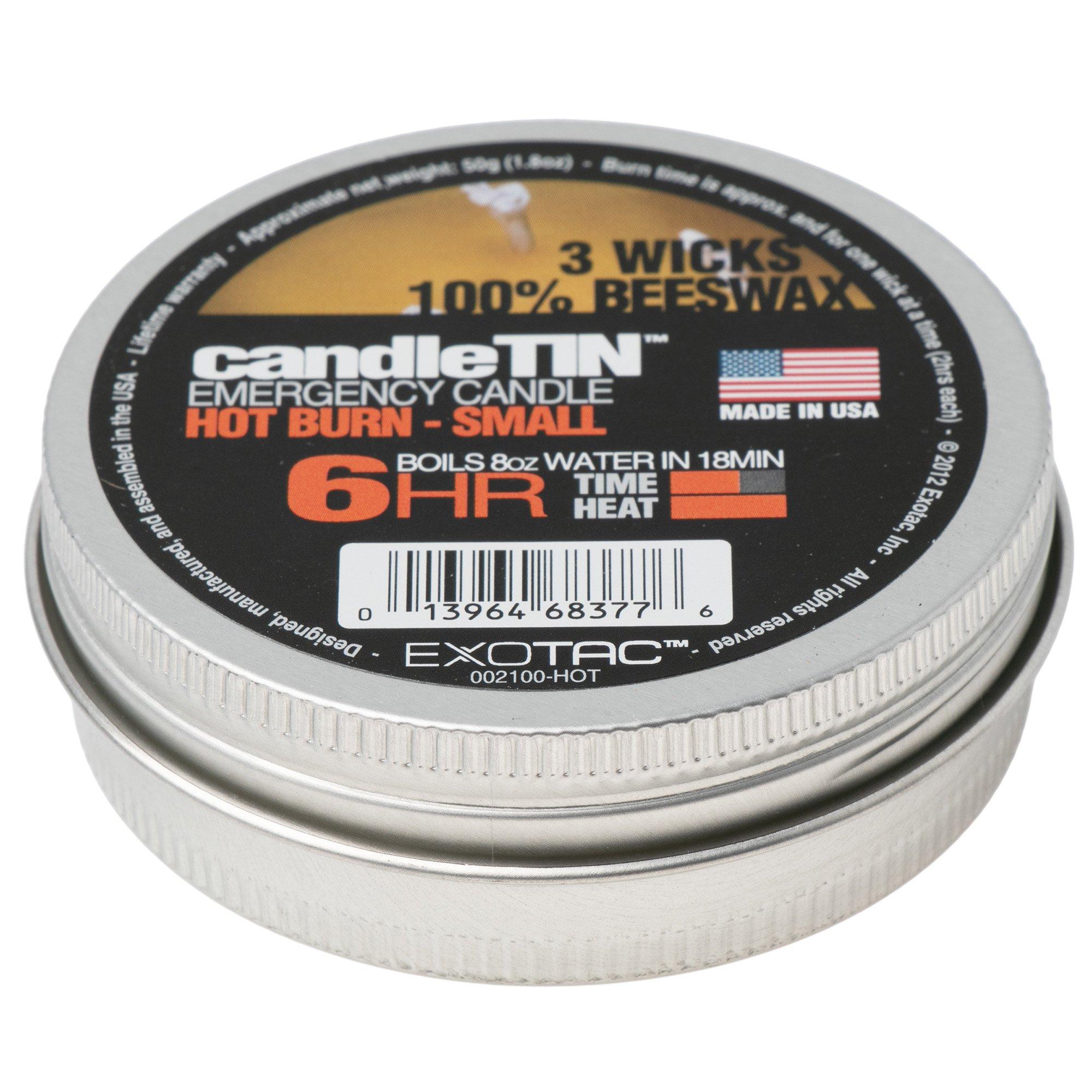 Exotac CandleTIN Small Hot Burn 002100-HOT Survival-Kerze