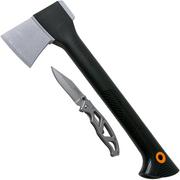 Fiskars Limited Edition set met handbijl en Gerber Paraframe mes