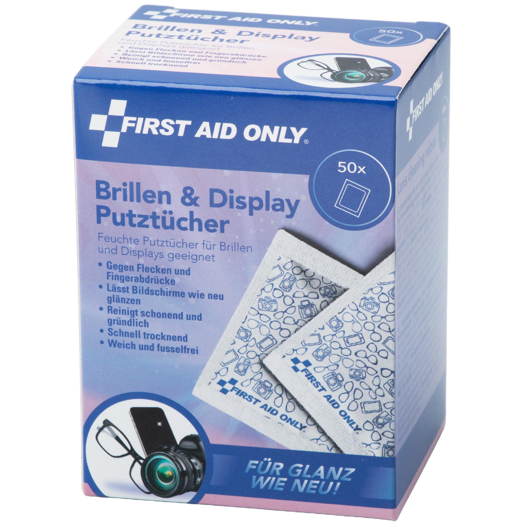 First Aid Only Lens Cleaning Wipes P-10300, lingettes pour lunettes, 50 pièces