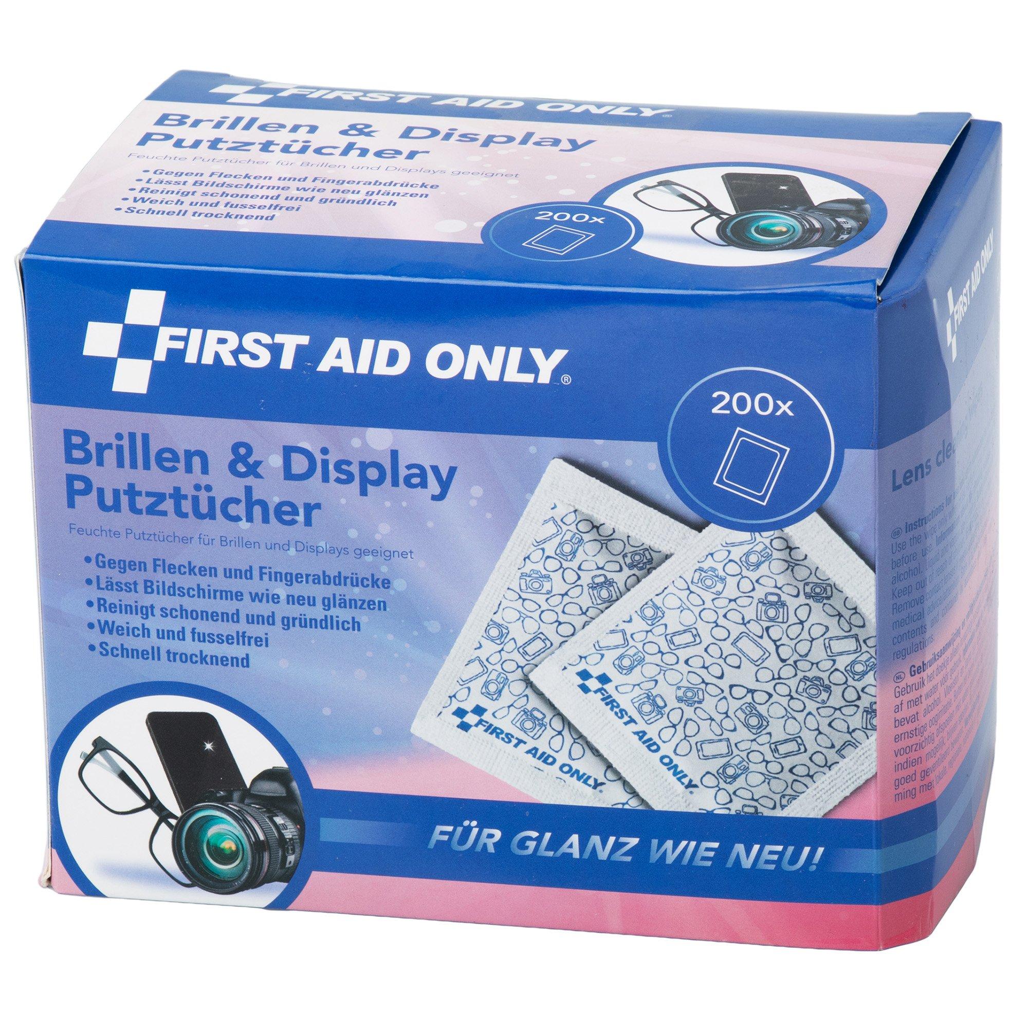 First Aid Only Lens Cleaning Wipes P-10301, lingettes pour lunettes, 200 pièces