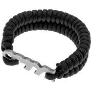 Fish Bone, paracord bracelet with Fish Bone to hold it together, Stainless Steel