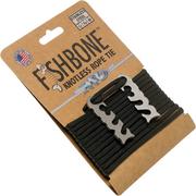 Fish Bone, 2-piece with 3 metres of paracord, stainless steel