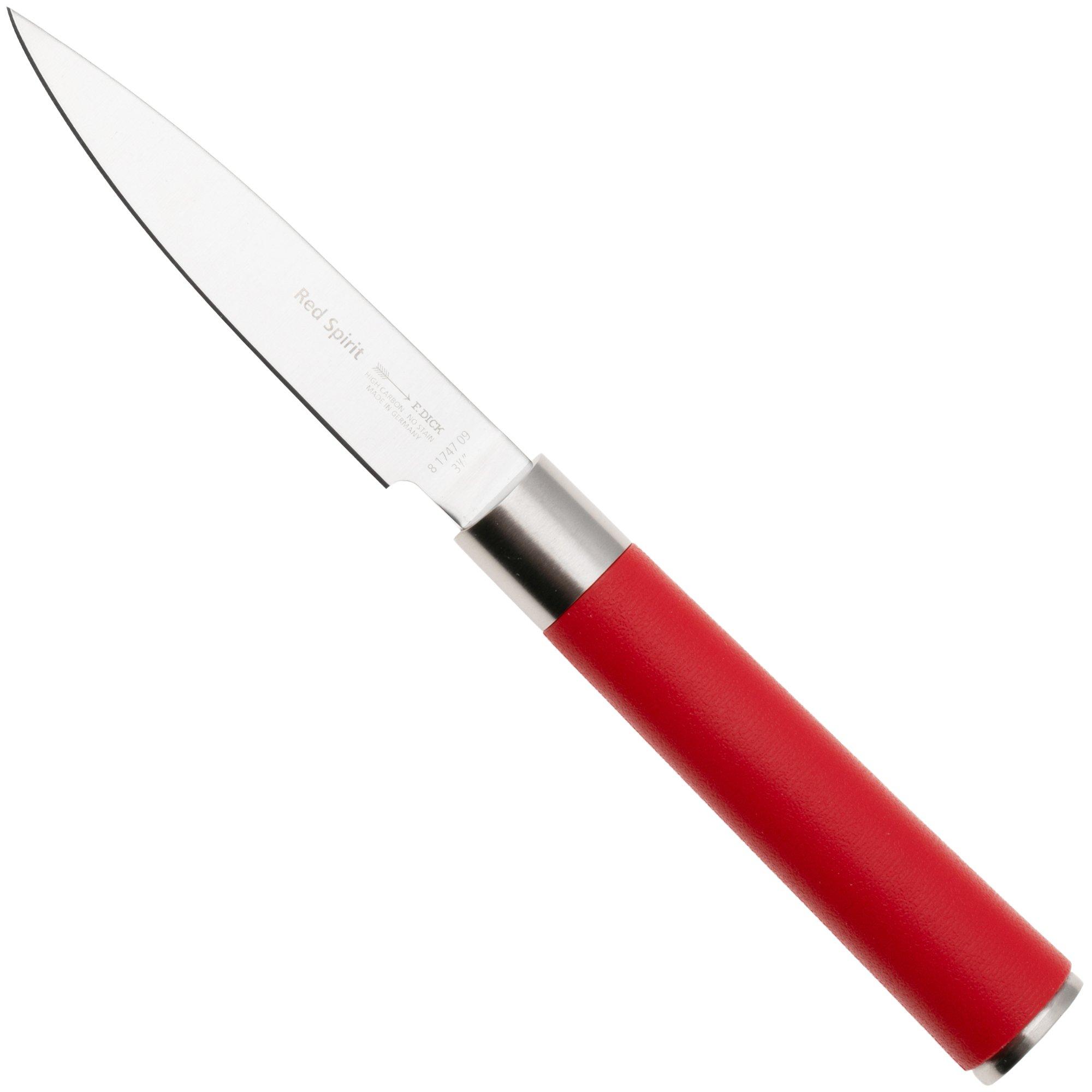 F. Dick Red Spirit 81747092 Paring Knife, spelucchino, 9 cm