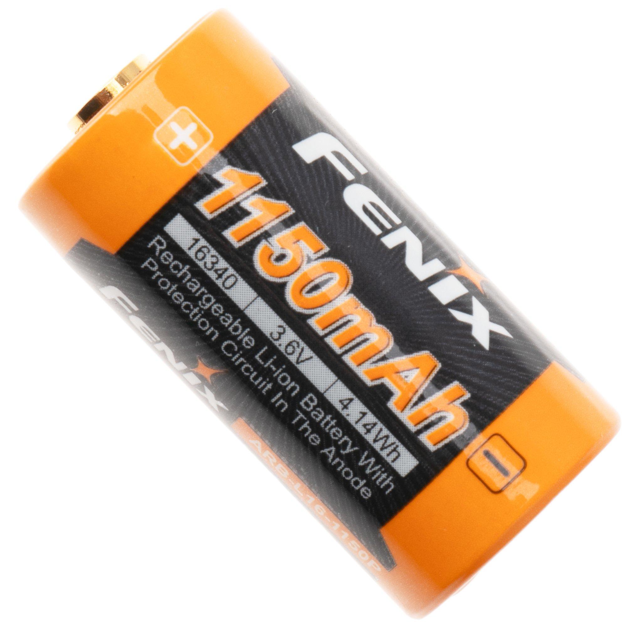 Fenix ARB-L16-1150P, 16340 aufladbarer Li-Ionen-Akku, 1150 mAh