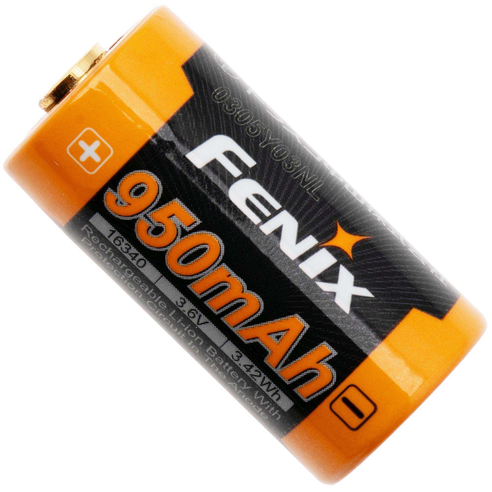 Fenix ARB-L16-950P, 16340, High Discharge, oplaadbare accu, 950 mAh Li-Ion
