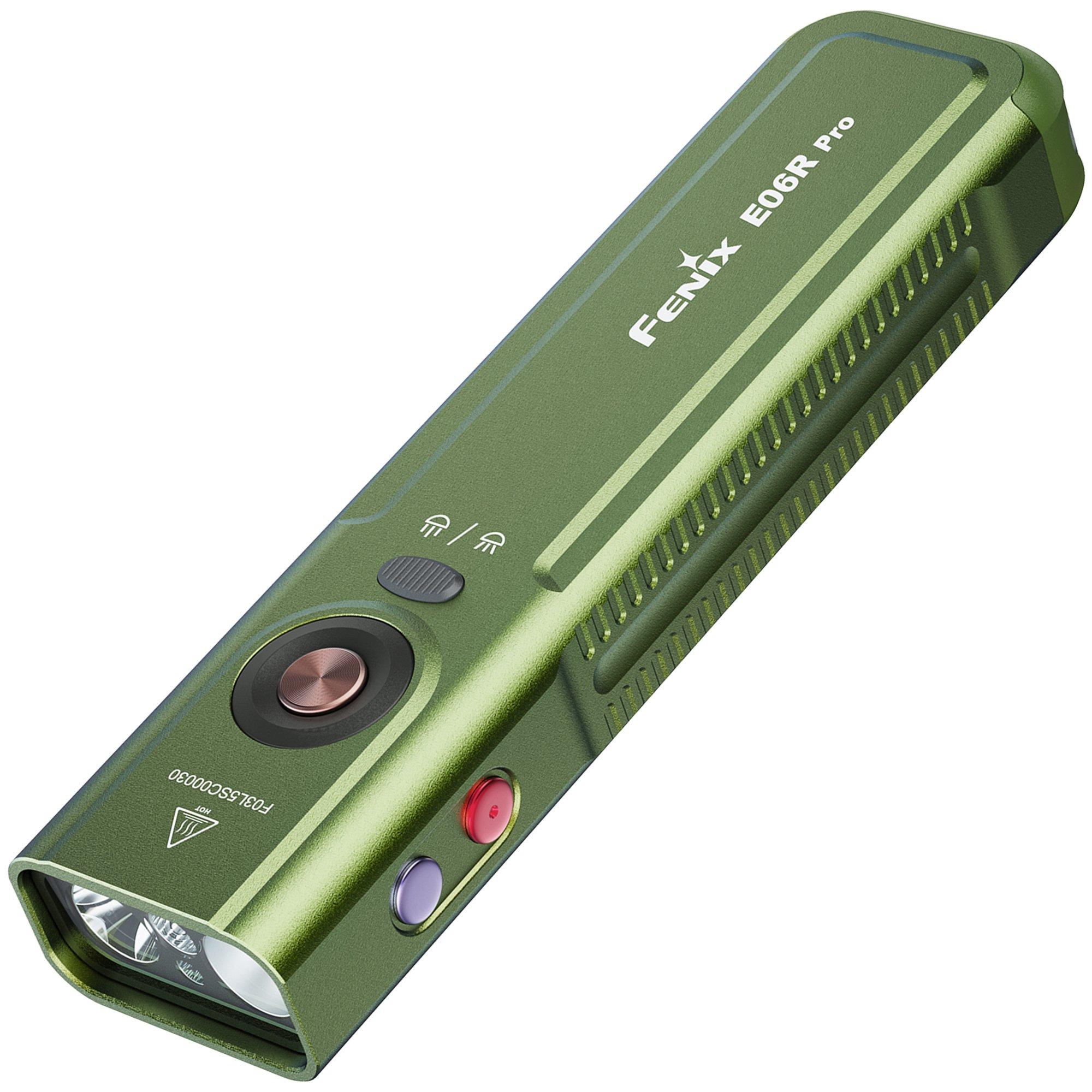 Fenix E06R PRO Olive Drab, lampe de poche, 1600 lumens