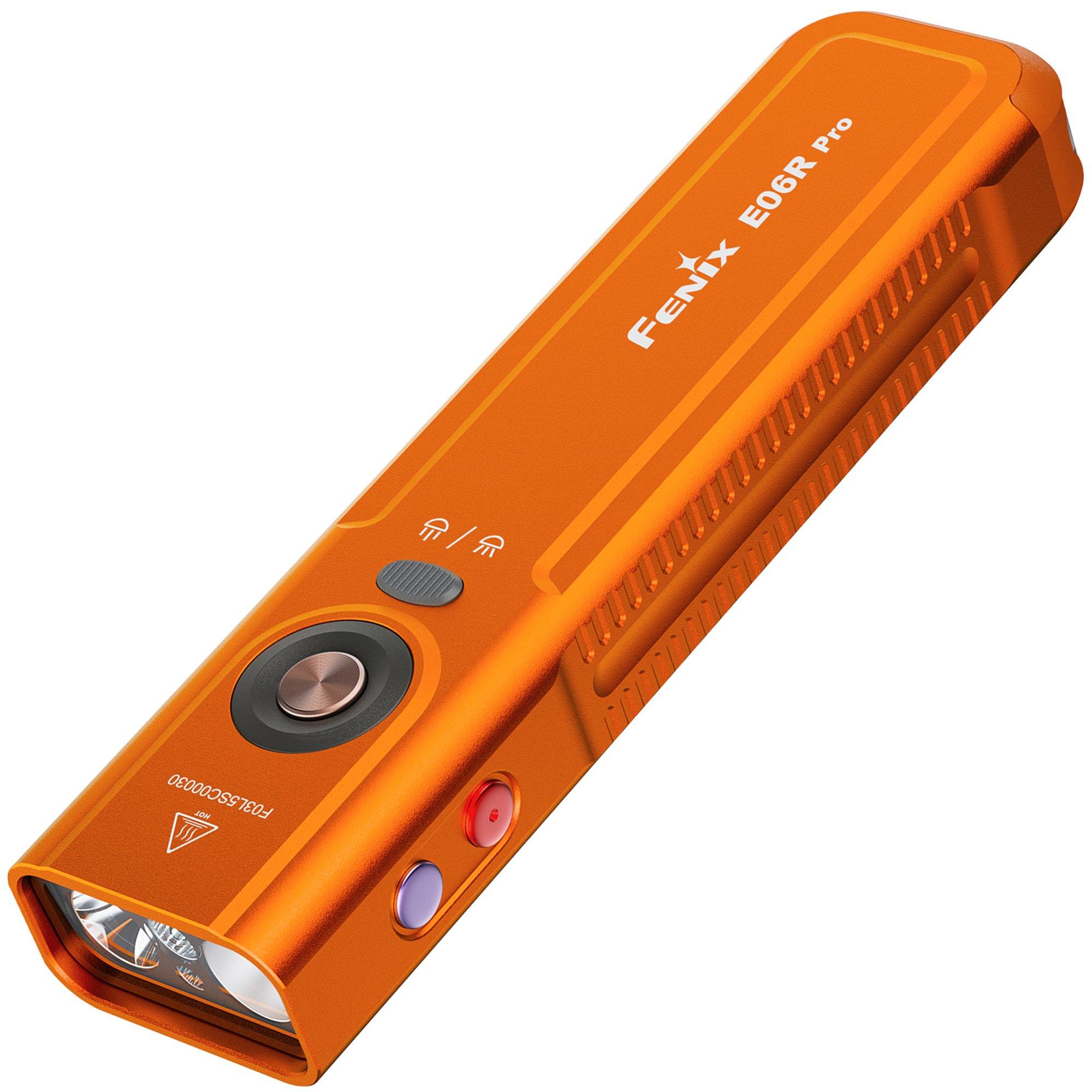 Fenix E06R PRO Orange, torch, 1600 lumens