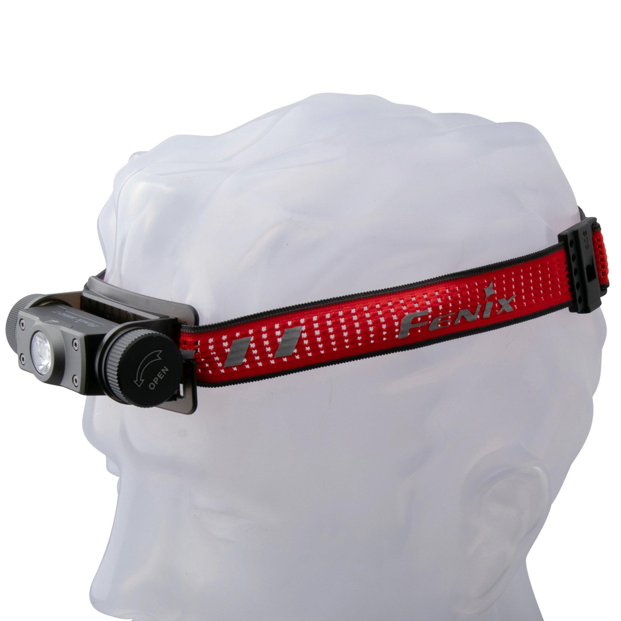 Fenix HM62-T Black, rechargeable head torch, 1200 lumens