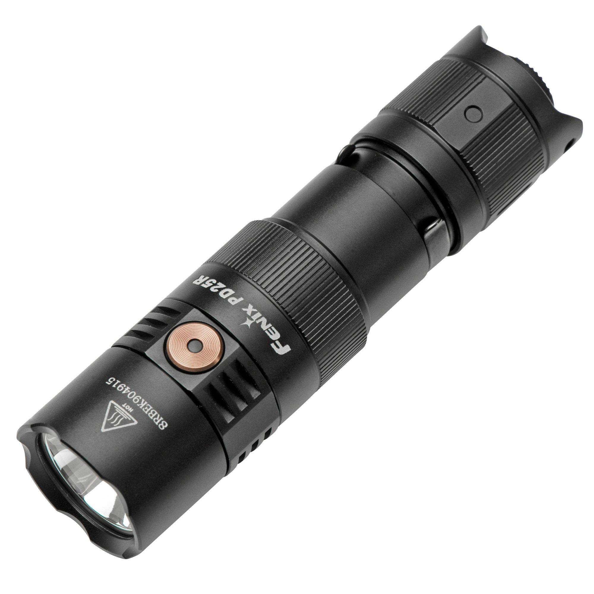 Lampe Torche LED EdisonBright Fenix HT32 - 2500 Lumens - Faisceaux Blanc/rouge/vert - Rechargeable Avec étui