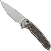 Ferrum Forge Stinger, Nitro V, Button Lock Brimstone CF, pocket knife