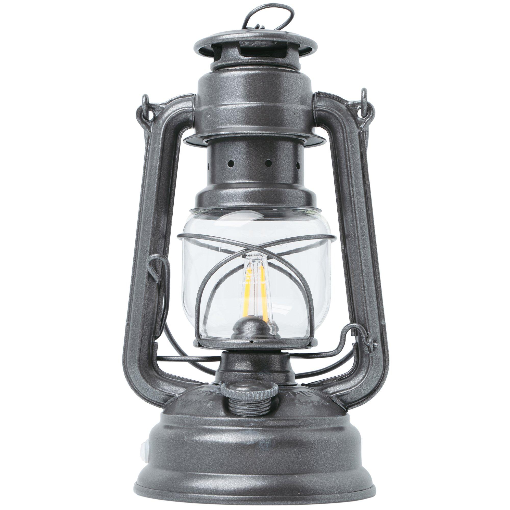 Feuerhand Baby Special 276 Metalic Grey, 276-LED-MG, LED Sturmlaterne