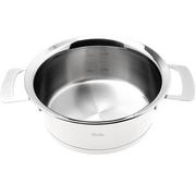 Fissler Phi Collection 016-123-20-000-0 low cooking pot, 20 cm, 2.3L, glass lid
