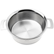 Fissler Phi Collection 016-123-24-000-0 low cooking pot, 24 cm, 3.9L, glass lid